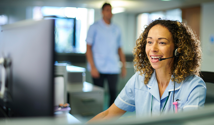 Health staff on the call