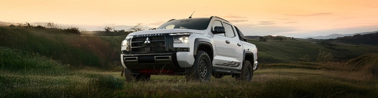 Mitsubishi Triton ute front exterior view available on a novated lease through Maxxia in Australia.