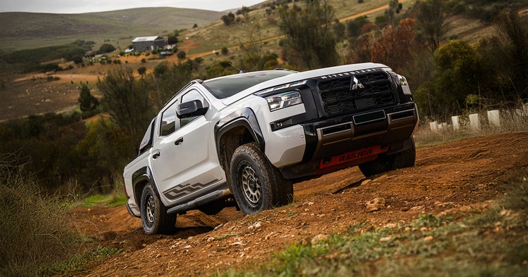 Mitsubishi Triton ute front exterior view available on a novated lease through Maxxia in Australia.