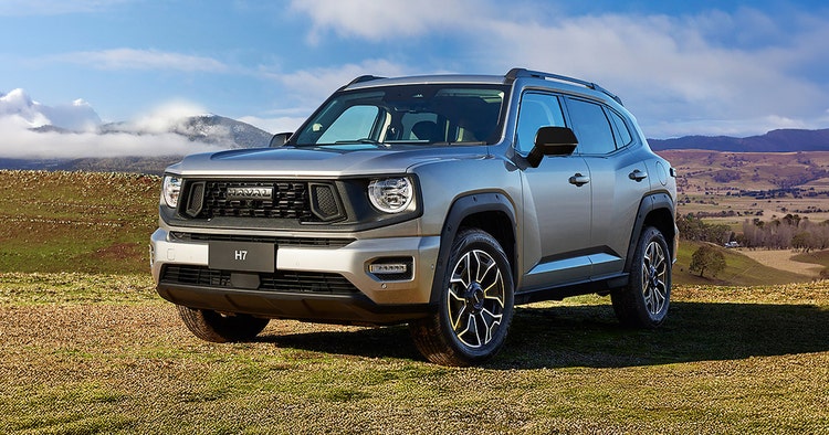 GWM Haval H7 SUV front exterior view available on a novated lease through Maxxia in Australia.