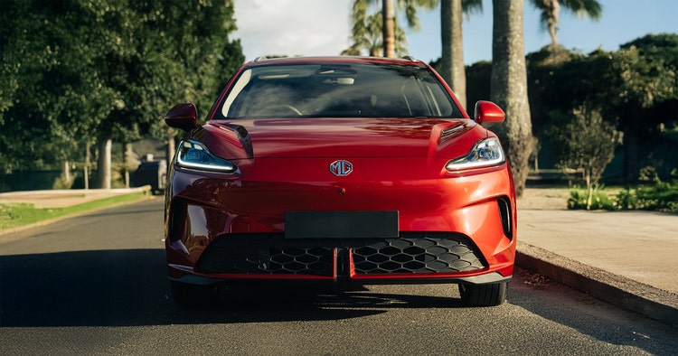 MG4 electric front exterior view available on a novated lease through Maxxia in Australia.