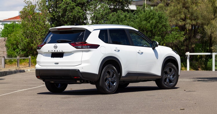 Nissan X-Trail rear exterior view available on a novated lease through Maxxia in Australia.