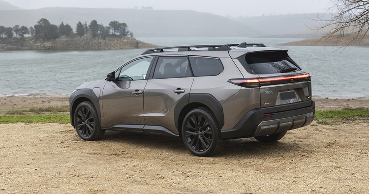 Toyota bZ4X SUV rear exterior view