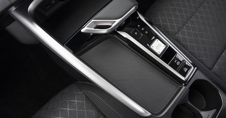 Phone charging pad inside MG ZS Hybrid available on a novated lease through Maxxia in Australia.