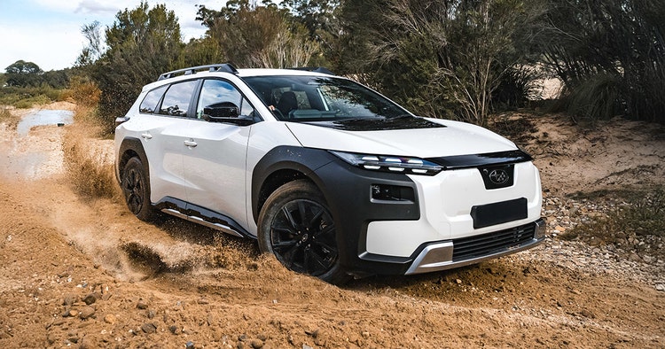 Subaru Trailseeker front exterior view available for a novated lease with Maxxia.