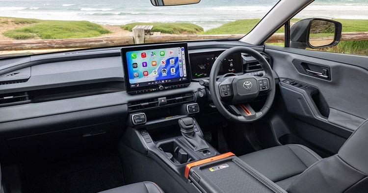 Toyota RAV4 interior dashboard view available for a novated leasing with Maxxia.