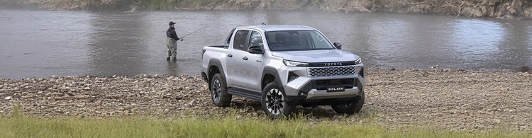 Toyota HiLux exterior front view. Contact Maxxia novated lease team today for a Toyota HiLux novated lease.