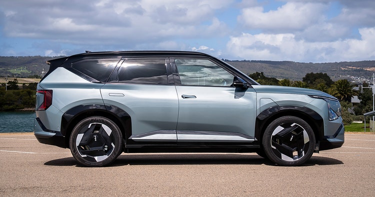 Kia EV5 Earth rear exterior view. Contact Maxxia novated lease team today and novate a Kia EV5 Earth lease through Maxxia.