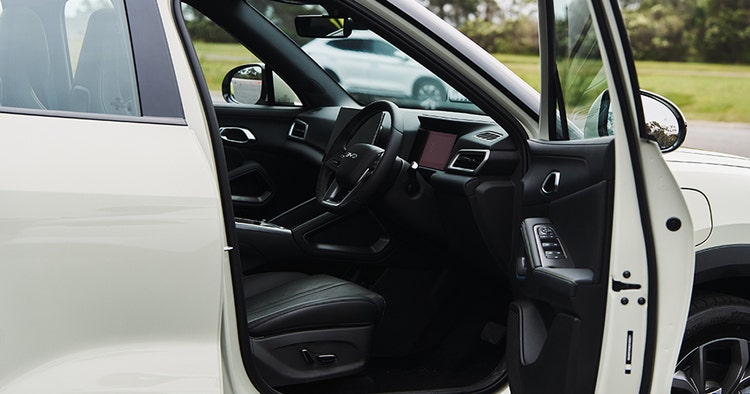 BYD ATTO 2 front interior view available for a novated lease in Australia with Maxxia