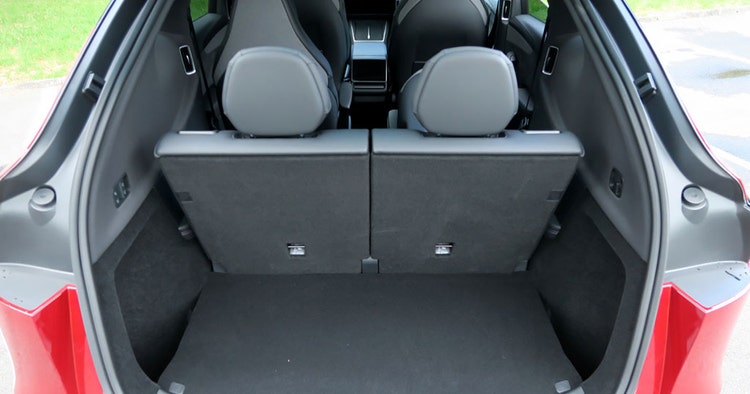 Tesla Model Y L electric exterior boot view available on a novated lease through Maxxia in Australia.