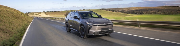 Toyota bZ4X SUV front exterior view