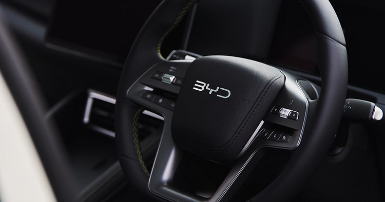 BYD ATTO 2 front interior view available for a novated lease in Australia with Maxxia