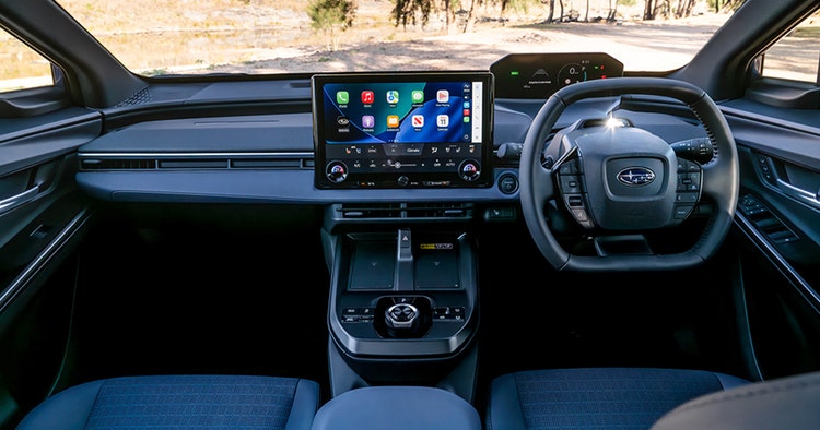 Subaru Trailseeker interior dashboard view available for a novated leasing with Maxxia.