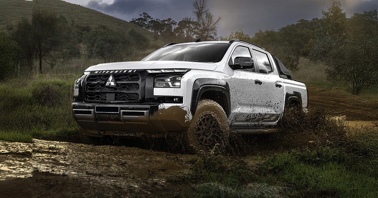 Mitsubishi Triton front exterior view available for a novated leasing with Maxxia.