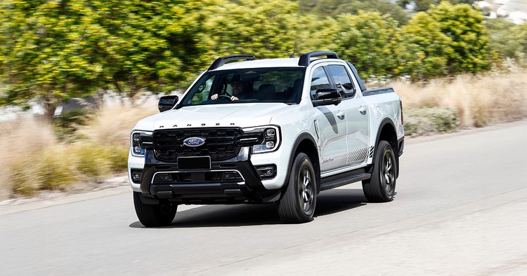 Ford Ranger Stormtrak exterior front view. Contact Maxxia novated lease team today for a Ford Ranger Stormtrak novated lease.
