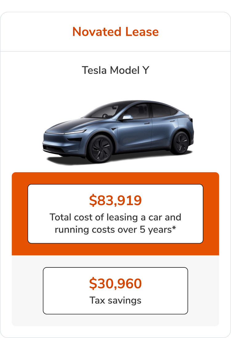 Tesla Model Y Novated Lease with Maxxia