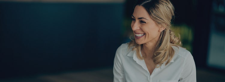 woman smiling
