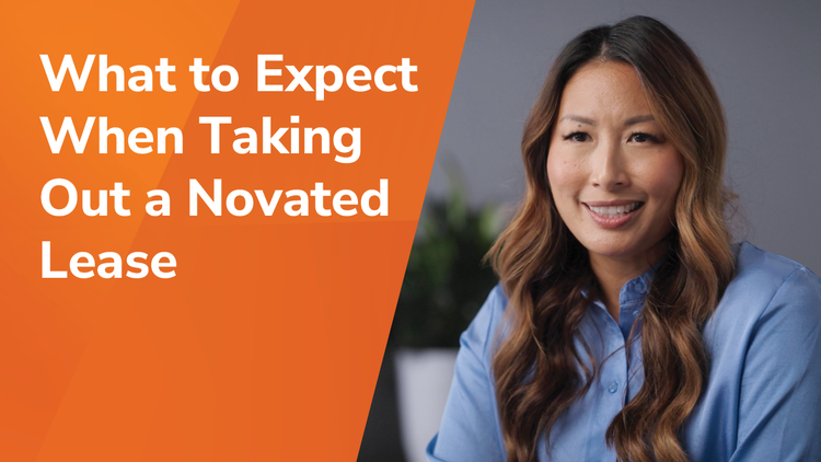 What to expect when taking out a novated lease title and a woman smiling.