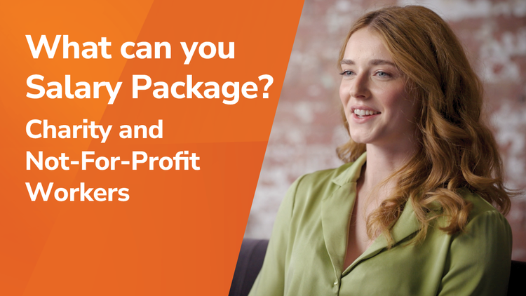 A woman explaining what you can salary package for charity and not-for-profit workers. Contact Maxxia salary sacrifice team.