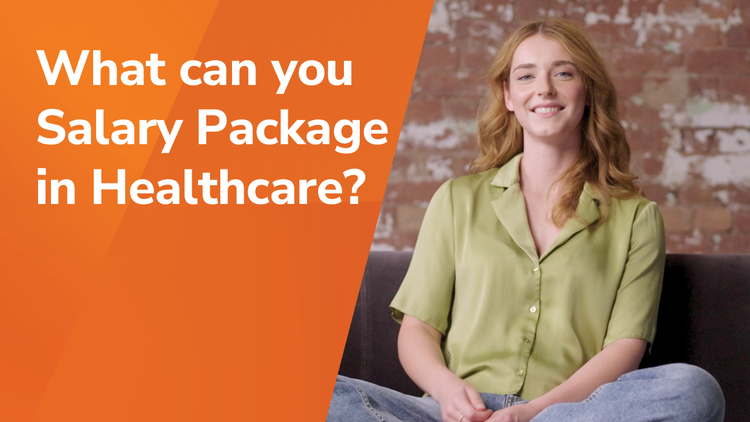 A woman explaining what you can salary package in Healthcare. Contact Maxxia salary sacrifice team today.