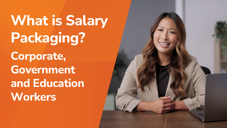 A woman explaining what salary packaging is for corporate, government and education workers. Contact Maxxia team.