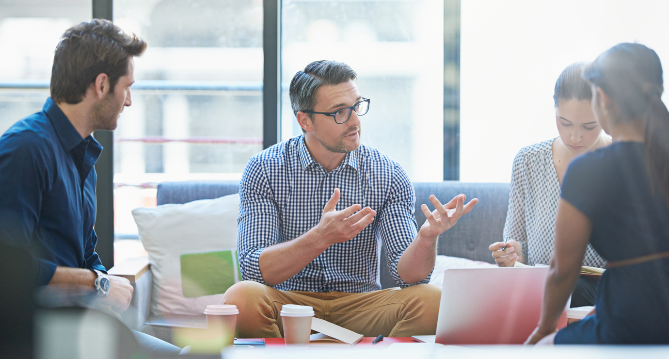 people in a meeting