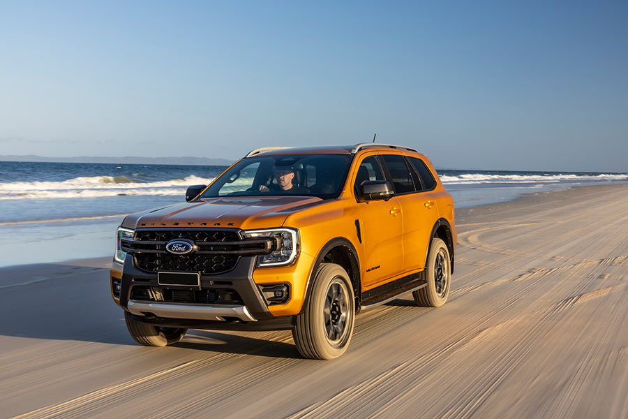 Ford Everest Wildtrak 2024 on beach