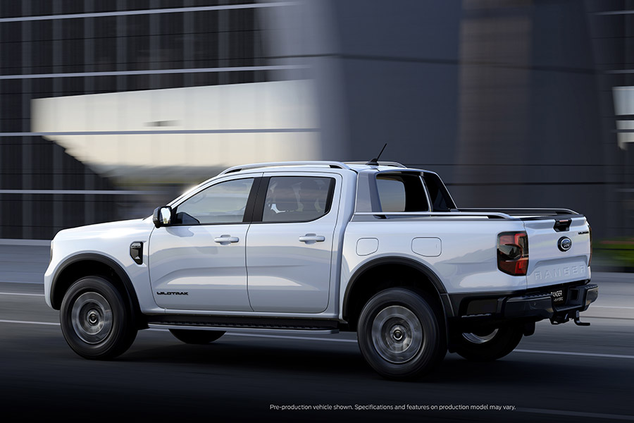 2025 Ford Ranger Plug-in Hybrid on road