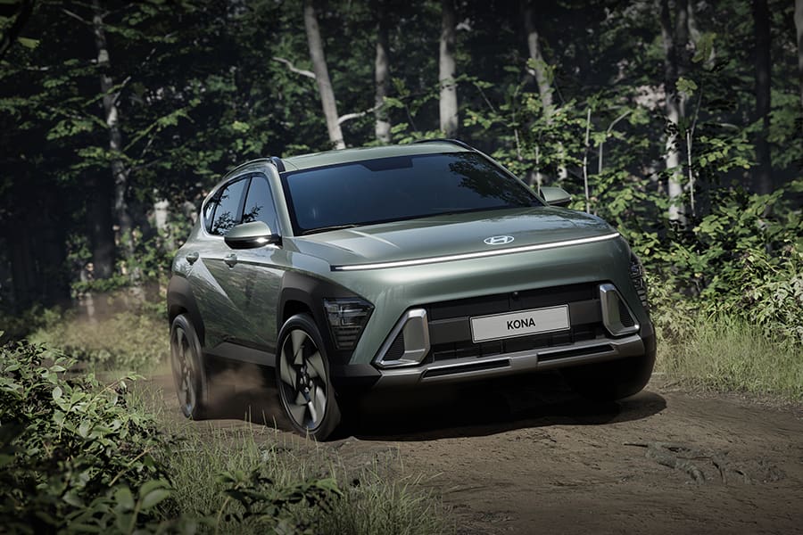 Hyundai Kona driving