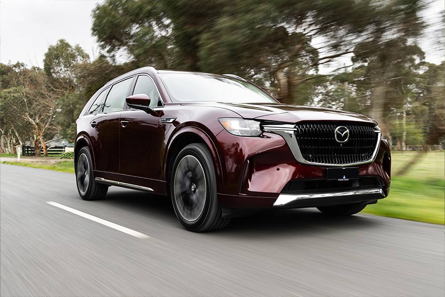 Mazda CX-90 on road