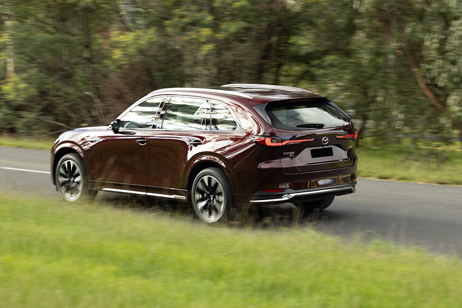 Mazda CX-90 on road