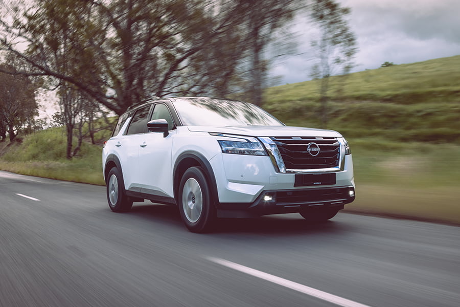 Nissan Pathfinder 2022 on road