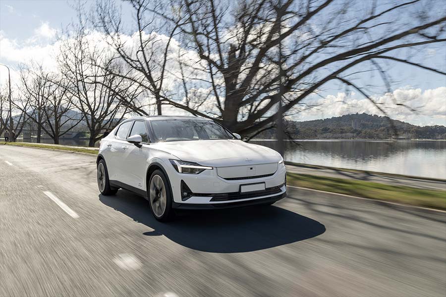 Polestar 2 Long Range Dual Motor Performance 2023 on road