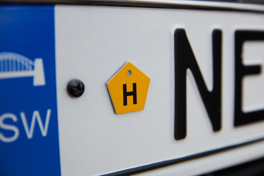 Australian Hydrogen licence plate