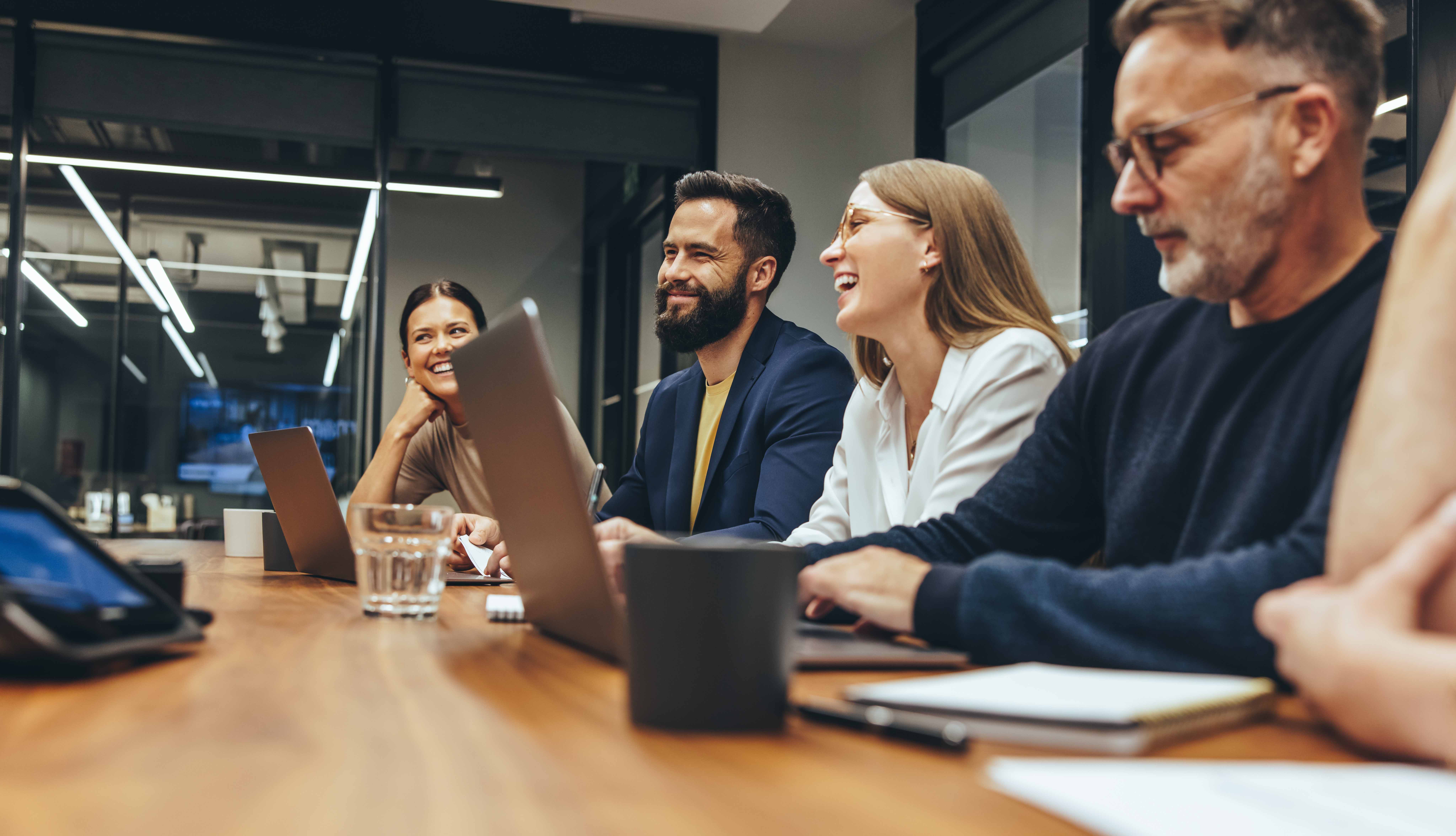 people in a meeting