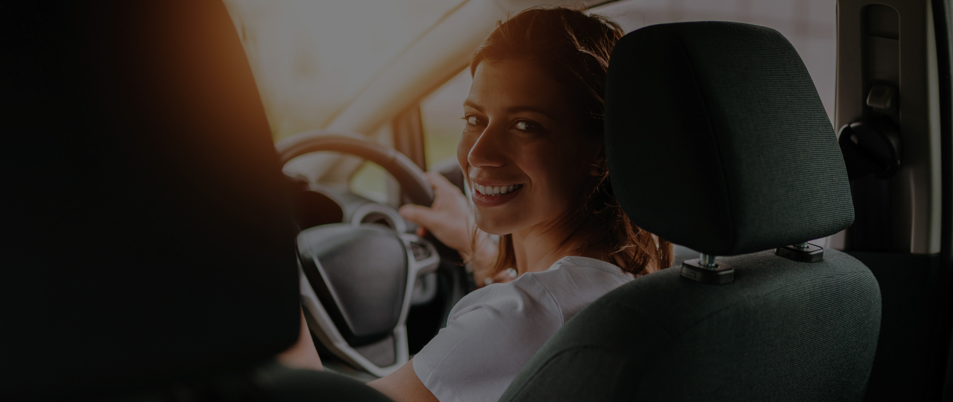 Woman in car
