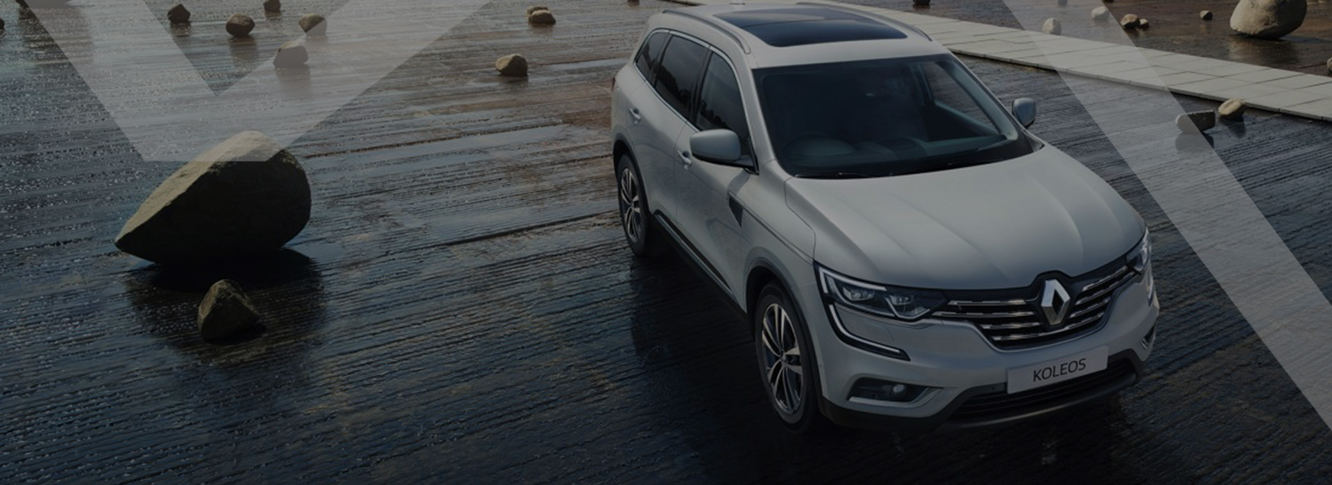 white renault car