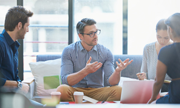 people in a meeting