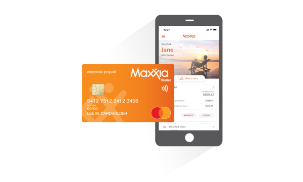 Maxxia Card in Front of a Smartphone