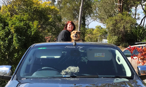 women with dog
