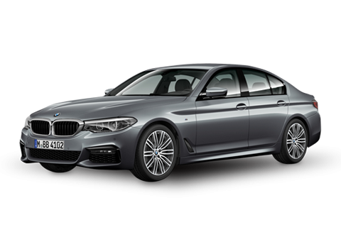 Silver BMW 520i Sedan