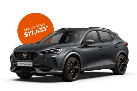 CUPRA Formentor VZx Auto 4Drive MY24 novated leasing through Maxxia today.