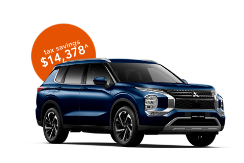 Novate a Mitsubishi Outlander Aspire ZM Auto 2WD MY24 through Maxxia and you could potentially save on tax.