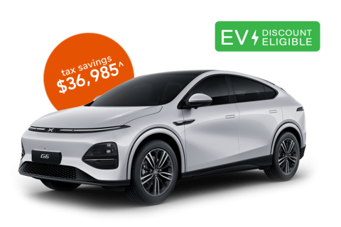 Novate a XPeng G6 Long Range Auto through Maxxia and you could potentially save on tax.
