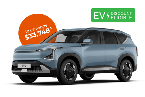 Kia EV5 Air Standard Range Auto MY25 novated leasing through Maxxia today. Contact us.
