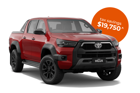 Toyota Hilux Rogue 48V Auto 4x4 Double Cab novated leasing through Maxxia. Contact us today.