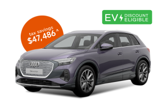 You can novated lease an Audi Q4 e-tron 45 Auto MY25 through Maxxia