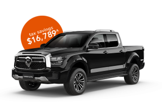 Novate a GWM Cannon Alpha Lux Auto 4WD Dual Cab through RemServ and you could save on tax.