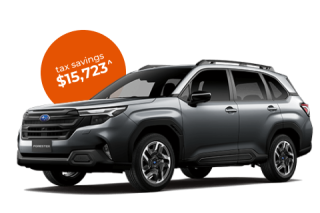 Subaru Forester Hybrid Sport S6 Auto AWD MY26 novated lease through Maxxia. Contact us today.