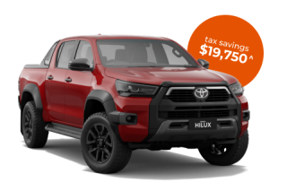 Toyota Hilux Rogue 48V Auto 4x4 Double Cab novated leasing through Maxxia. Contact us today.